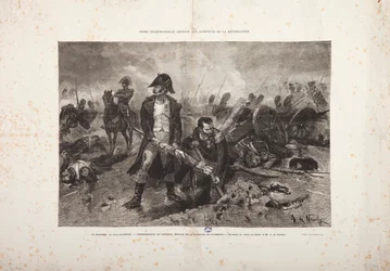 El Entierro de la Bandera, Episodio de la Batalla de Waterloo, grabado por Jules Claretie